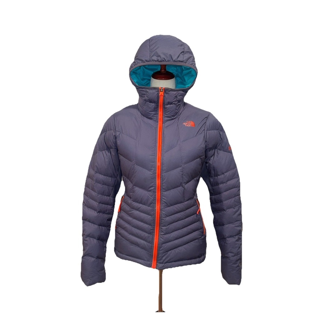 The North Face Steep Series 700 Down Puffer Gray Orange Blue Lining Women's S